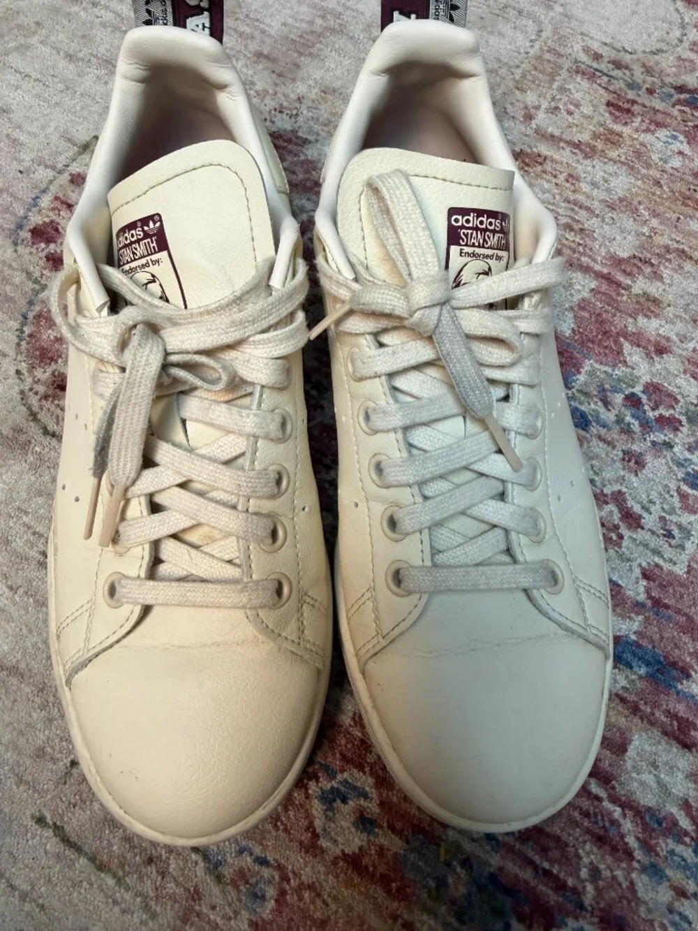 Adidas Originals Stan Smith Wonder White Women's Sneakers Size 7- In Great Shape
